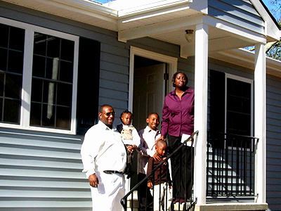 family with home